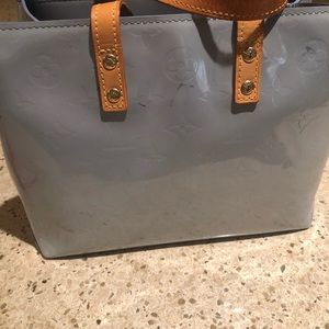 Light blue patent leather Luis Vuitton small bag